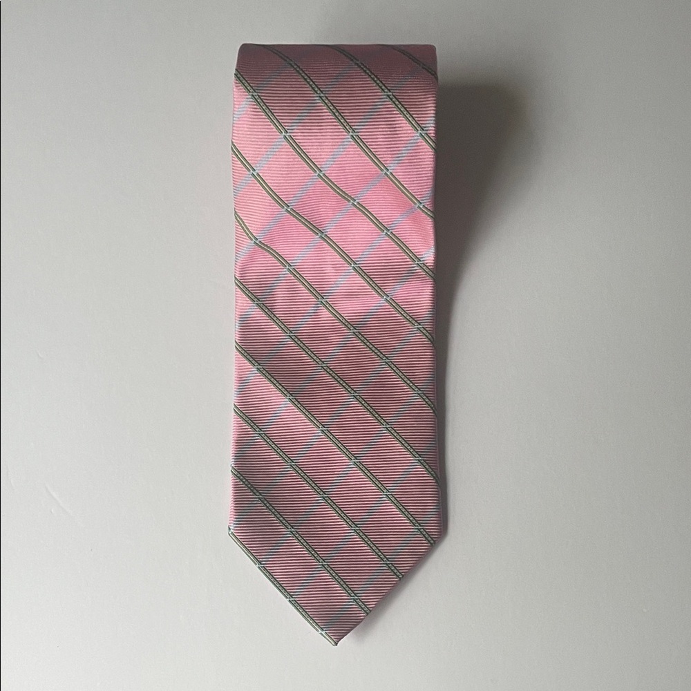 Brooks brothers 346 vintage striped tie pure silk/all silk pink/blue/green 55”
